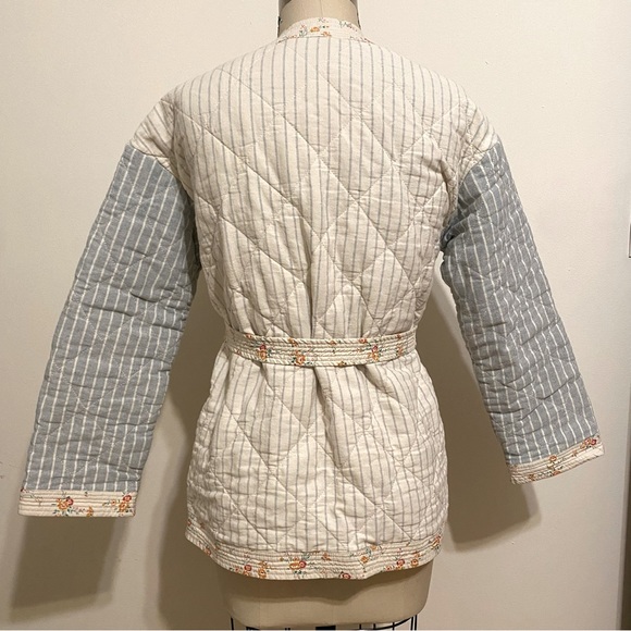 Madewell X The New Denim Project quilted patchwork wrap jacket, size XS - Picture 6 of 12